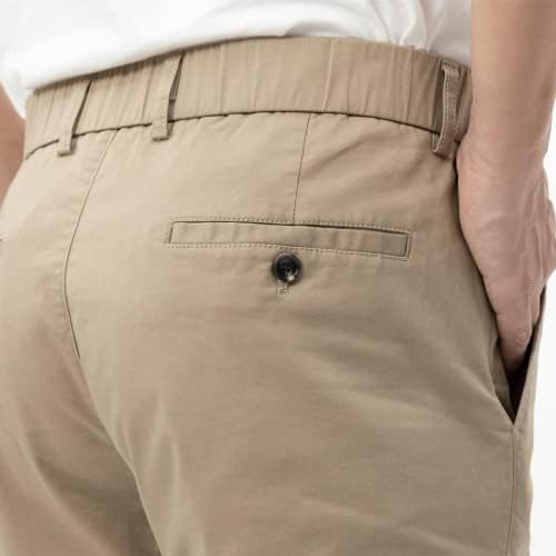 ЈУЦЕНФУ Менс Директно Вклопување Истегнување Обични Панталони Еластична Половината Обични Панталони За Мажи