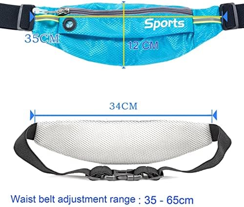 Gyhod Crossbody Fanny Pack Rage торба со патенти џебови Прилагодлив појас за половината може да се користи за водење велосипедизам на отворено