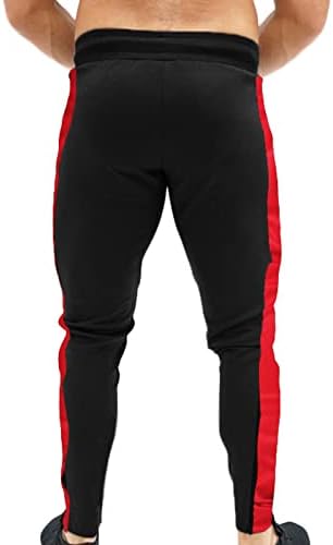 Панталони улични машки џемпери фитнес со патент тенок спортски обични панталони џебови џогирајќи машко дете 4