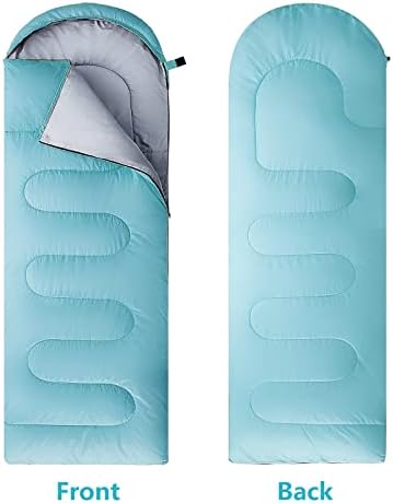 Ориентна торба за спиење за возрасни и деца, лесна и водоотпорна со преносна вреќа за компресија, 3-4 сезони Топло ладно време пешачење