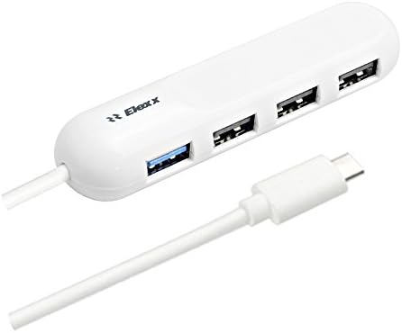 Центар за USB-C Elexx, USB-C до 4-порта USB 3.0 центар за сите USB Type-C уреди како Surface Pro 4, Chromebook Pixe, New MacBook,