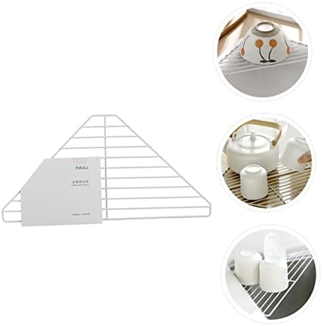 Luxshiny 1PC триаголник полица за складирање на мијалник за мијалник за мијалник