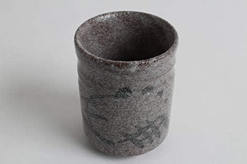 Мино опрема Јапонска Керамика Јуноми Чаван Чаша Чај Во Прав Бела На Изгорена Кафеава боја направена ВО Јапонија RSY005