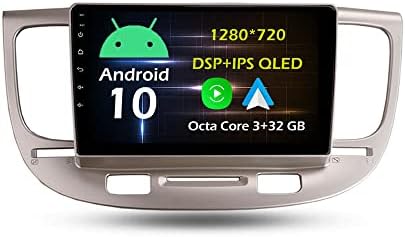 9 3+32GB Android 10 Во Цртичка Автомобил Стерео Радио Одговара За Киа рио 2 РИО2 2005 06 07 08 09 10 11 GPS Навигација Главата Единица Carplay