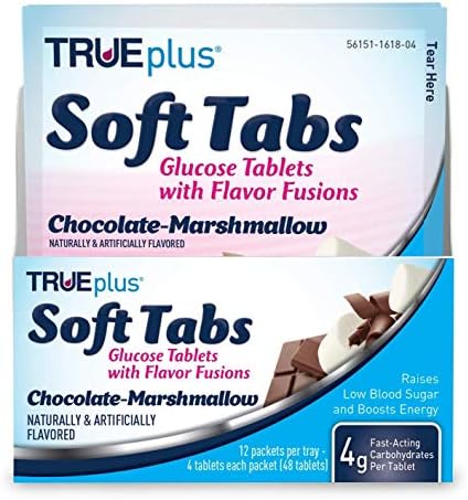 TRUEplus® Чоколадни Таблети Со Гликоза Од Бел Слез и 100ct True METRIX® Тест Ленти