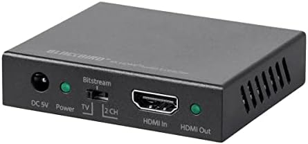 Extractor Monoprice Blackbird 4K HDMI Audio - 18Gbps, HDCP 2.2, 4K 60Hz, YCBCR 4: 4: 4, поддржува стерео аналогни и повеќеканални дигитални