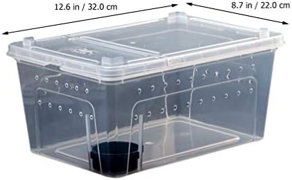 Балакоо 1 Сет Акрилна Кутија За Хранење Влекачи Кутија За Одгледување Инсекти Кутија За Одгледување Риби Инкубатор За Одгледување Аквариум
