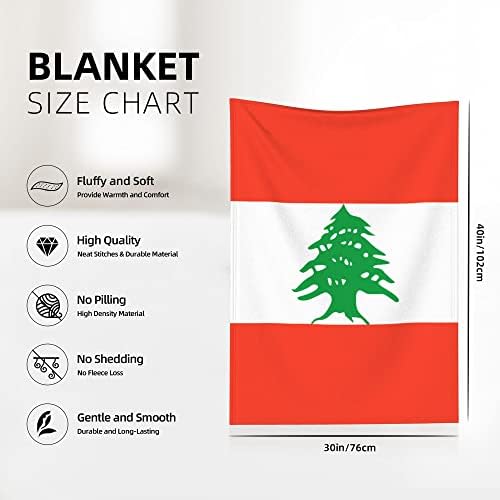 QG ZZX Либанско знаме бебе ќебе за момчиња девојчиња ќебе ќебе ќебе