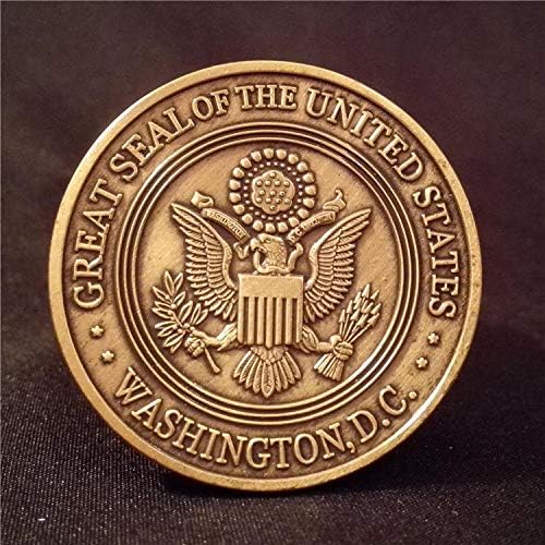 Исклучителна монета Национален амблем на Соединетите држави Вашингтон ДЦ комеморативен медал медал за спроведување на законот покровител Свети Мајкл 12 Меморијал
