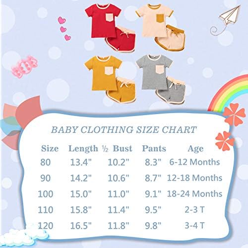 Облека за девојчиња за бебиња од дете 6months-4t Симпатична летна облека за новороденчиња поставува обичен џеб памучен памучен маица