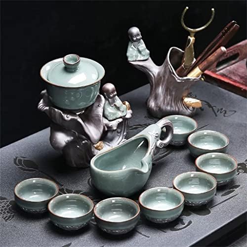ZLXDP чај сет кунг фу чај домашен салон чај чаша чаша целосна полуавтоматска креативна церемонија на чај