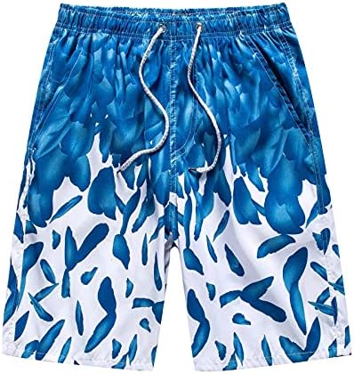 Шорцеви од табла за мажи, брзо сушење летни шорцеви на плажа Хавајски графички прием за лабава лабава вклопена обична плима за пливање