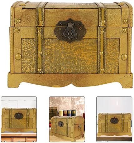Jardwe stash кутија златна богатство кутија за антички дрвени кутии дрвени кутии дрвени накит гради накит сад гроздобер пиратски богатство гроздобер награден кутија за
