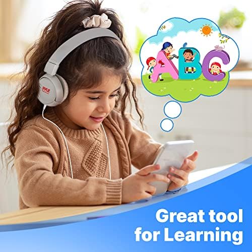 ПИЛЕ Удобни лесни деца жични слушалки - Преклоплив прилагодлив кабел на слушалките за уши за деца/момчиња/девојчиња - паметни