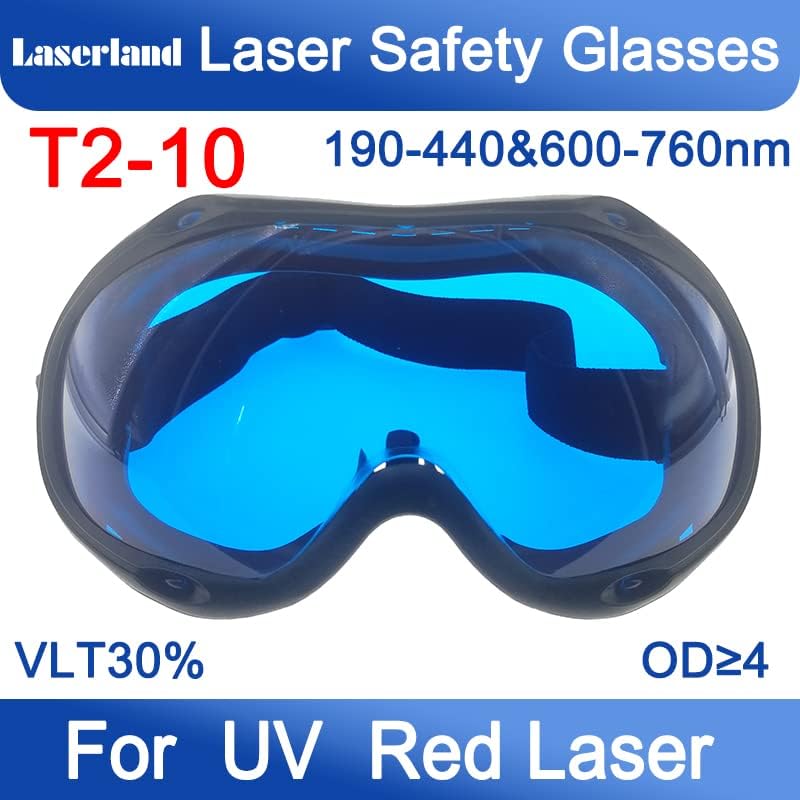 650nm 638nm Црвен LED ласерски безбедносни очила преку очила заштитна заштита за терапија со црвена светлина T2-10
