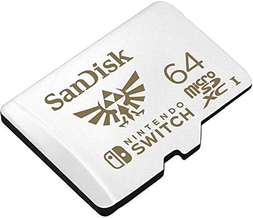 Sandisk Nintendo Прекинувач 64GB SD Картичка Работи Со Nintendo Прекинувач OLED Модел U3, Класа 10, 4K UHD Пакет со 1 Сѐ, Но Stromboli MicroSDXC
