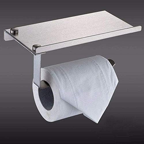 Држач за рачни крпи за хартија Лируксун изработен во не'рѓосувачки челик со полиран сребрена позлатена и дизајн на решетки за хартија за бања