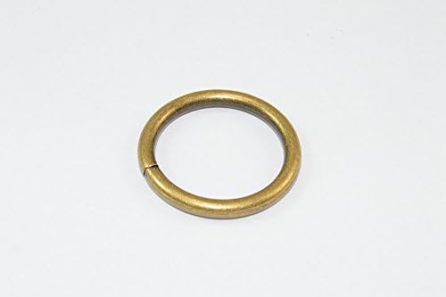 6 x Завеса за виткање прстени со антички месинг позлатен ID 25мм