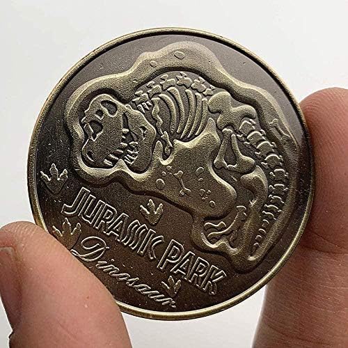 Американска диносаурус зелена бронзена комеморативна монета колекција на монети, диносаурус злато монета за заби самовила монета loveубов