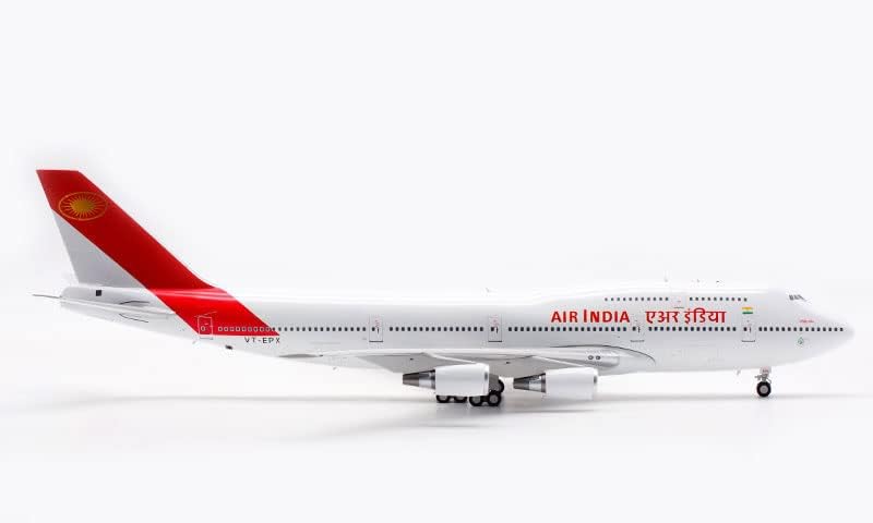 Inflay Air India за Boeing B747-300 VT-EPX 1/200 Diecast Aircraft претходно изграден модел