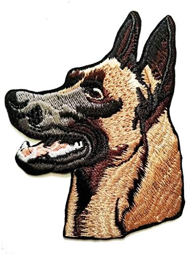 ПП лепенка германски овчар алсатско кучиња миленичиња цртани филмови извезени шие железо на лепенка аплицирање за подароци занаетчиски