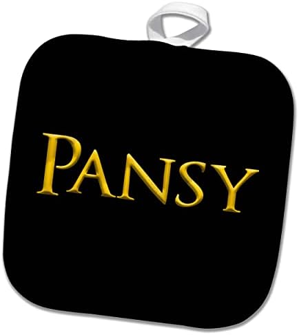 3drose pansy Заедничко име на жена во Америка. Yellowолта на црниот шарм - постери