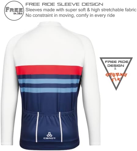 Церотиполарен upf50+летен велосипедизам маички со долг ракав, велосипедски кошули со велосипеди за велосипеди, влага за рапирање брзо суво