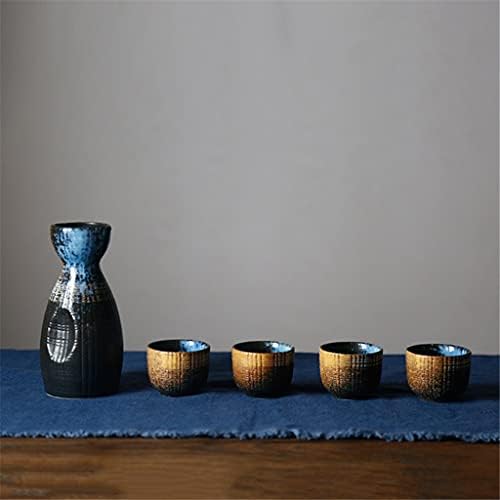 GGEBF 50-250ml Јапонски класичен саке вино сет керамички уметност вино садот за вино чаша ден вотка трепет 1 колко колба 2 чаши подарок
