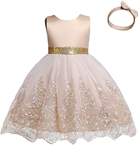 Кило и метри 3-10 години Девојче за забави за забава фустани златен продолжение формален фустан за девојчиња монистра фустан за везови