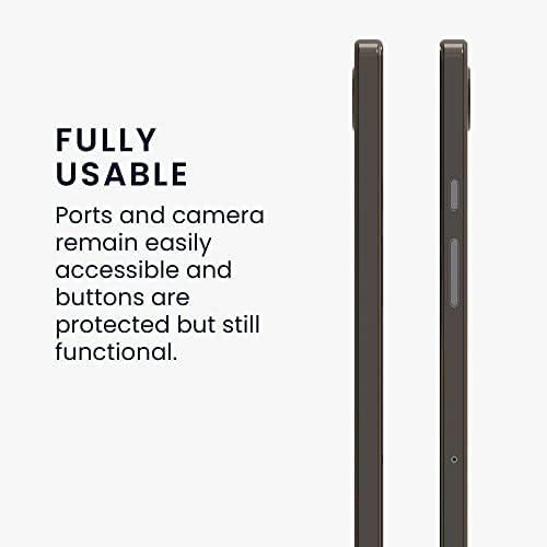 Kwmobile Случај Компатибилен Со Samsung Galaxy Tab A8 10.5 Случај - Мека Tpu Назад Заштитник Покритие За Таблета-Црна/Транспарентен