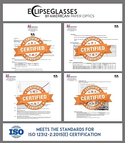 Затемнување очила - 10 пар - одобрено AAS - ISO сертифициран безбеден за сите затемнувања на соларни -