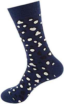 Машки Новини Чорапи Мода Средно Теле Графички Чорапи Топла Удобност Меки Зимски Чорапи Смешна Шема Памучни Плетени Чорапи Морнарица