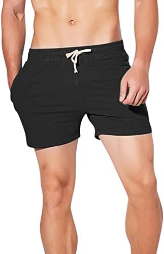 ZDOO машки обични панталони летни цврсти бои трендовски млади џемпери фитнес шорцеви атлетски тенок фит патеки