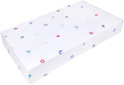 Поставен лист за креветчиња со микрофибер за момчиња и девојчиња, мерки за креветчиња за креветчиња 52 x 28 инчи, меки и дишечки ткаенини за креветчиња