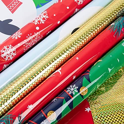 Божиќни Чанти ЗА ПОДАРОЦИ, 30 ПАРЧИЊА Торби За Божиќни Подароци, Избрани Големини За Подароци, 5 Дизајни И 4 Големини, Божиќни Вреќи За Завиткување