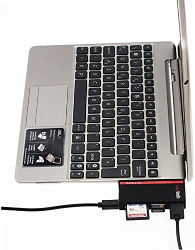 Навитех 2 во 1 ЛАПТОП/Таблет USB 3.0/2.0 Hub Адаптер/Микро USB Влез со Читач НА Sd/Micro SD Картички Компатибилен СО ASUS Chromebook CX1 11.6