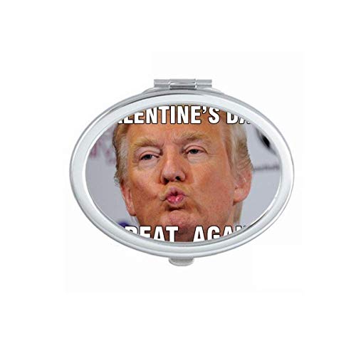 Американски смешен претседател одлична слика огледало Преносен преклопен шминка со двојни странични очила
