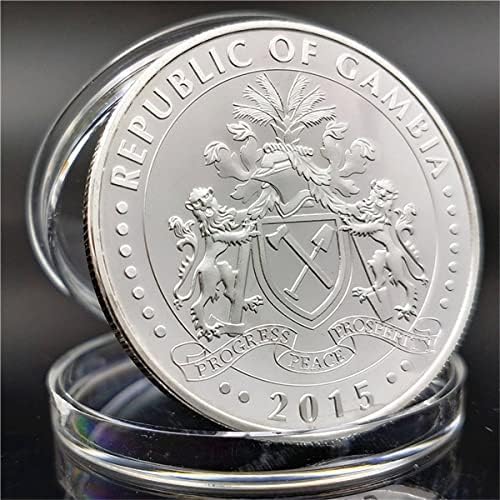 Животински Монета Конго Среќа Морж Подарок Комеморативна Монета Медал Сребрена Монета Занаети Колекционерски Предмети