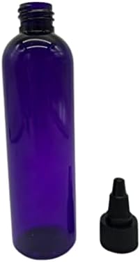 Природни фарми 4 мл виолетова козмо БПА бесплатни шишиња - 12 пакувања со празни контејнери за полнење - есенцијални масла - коса - ароматерапија | Црн пресврт Отворен?