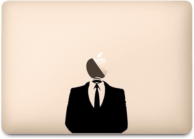 Kindубезна продавница MacBook Pro 13/15 /12 Налепница за налепници MacBook Анонимен 12 Црна M787-12-B