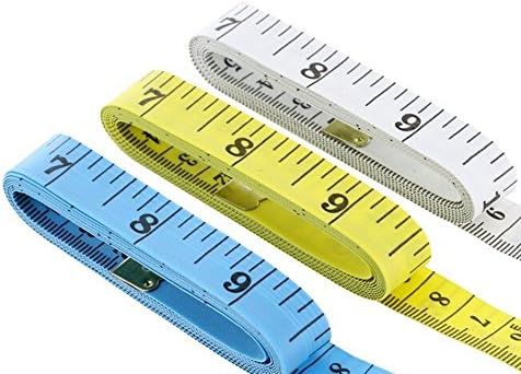 Мерка мерка за мерка на лента Bslino 3PCS мерка со мерка на лента за мерење на касата за мерење на касата за мерење