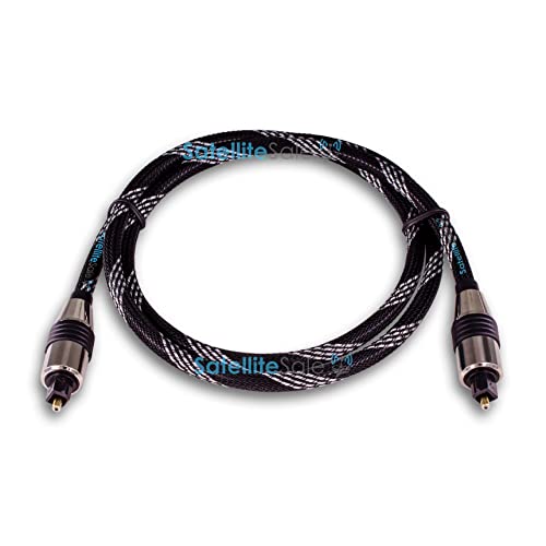 Satellitesale Digital Toslink SPDIF аудио оптички влакна Кабел Универзална жица најлон/сребрен кабел 6 стапки 6 стапки