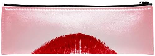 Торба За шминка За патување Водоотпорна Козметичка Торба за Тоалетна торба за шминка за жени И девојки, Црвен Цртан Филм Шема На Усни