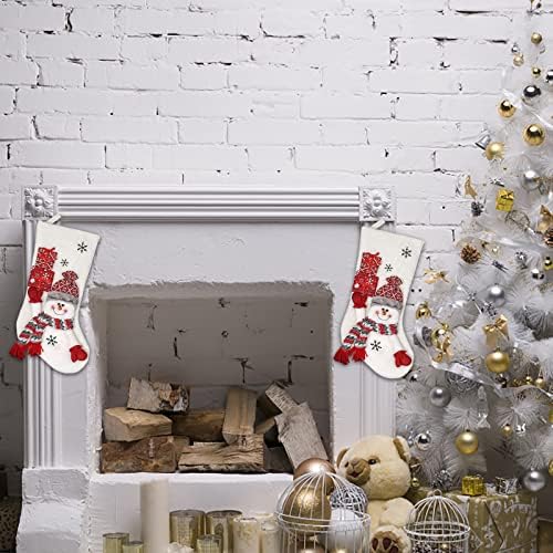 Бонбони подароци чорапи Персонализирани камин порибни кадифени Божиќни украси за дома и додаток за забава за детски семејни празнични