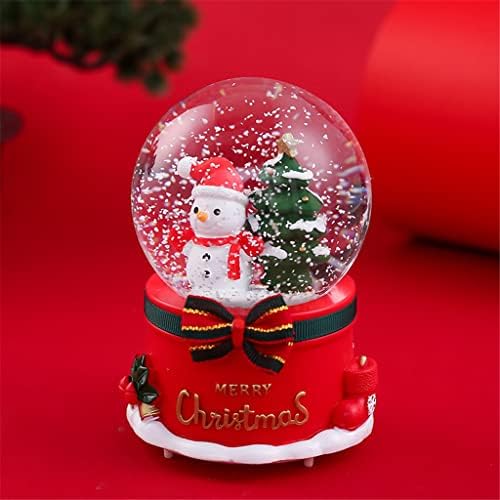 FBVCDX креативна Божиќна кристална топка Музичка кутија Деца студенти девојки роденденски подарок Дедо Мраз Сјајни Снедници Снегулка