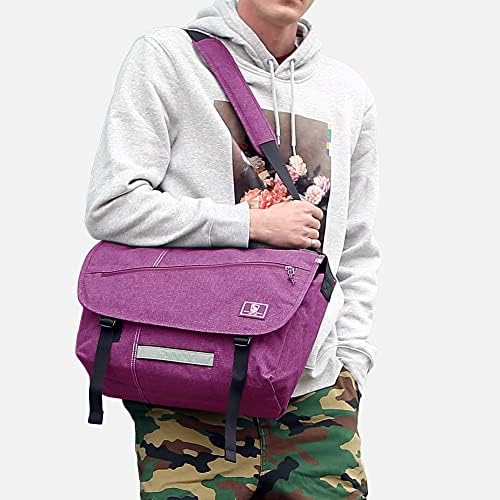 Оивас торба за месинџер за жени мажи сачер 14 15,6 инчи лаптоп чанти за чанти од рамо за рамената торба за работа