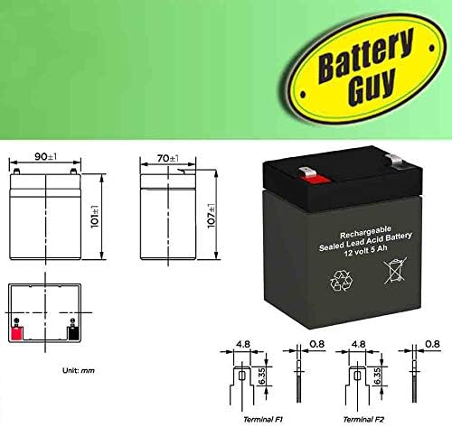 Замена на батеријата DJW12-4.5 Еквивалент на брендот на батеријата SLA - Количина од 1