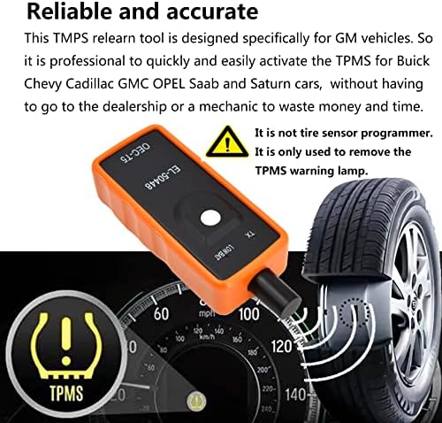 Најновата алатка за ресетирање на алатката за ресетирање на TPMS TPMS за GM Auto Compatible со Buick Chevy Chevrolet Cadillac GMC Saab Opel и Saturn возила на гуми за монитор на системот за монитор на ?