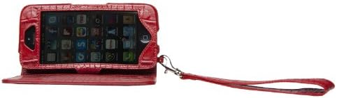 МАПИ Случаи NICEA за iPhone 5/5S - Дизајн на зглобот Кожен паричник, кредитни картички и лични карти, со магнетно затворање,