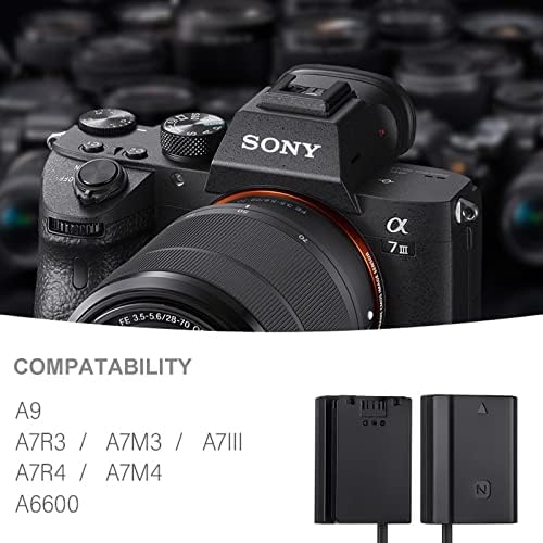 TopCine D-Tap до NP-FZ100 Dummy Battery To DTAP PTAP адаптер за напојување наловен кабел за Sony Alpha 9 II A9R A9S A7R3 A7S3 FX3 A7III A7RIII